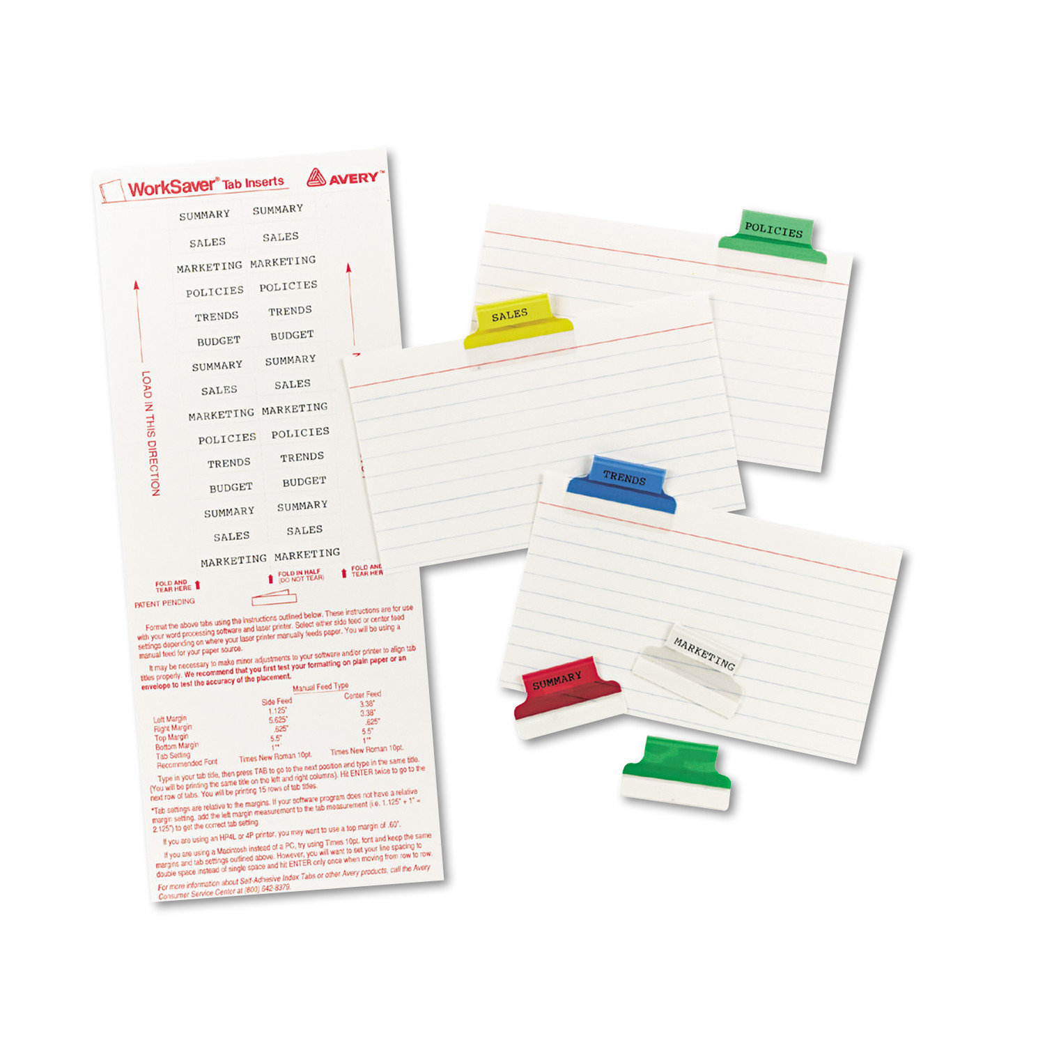 Expo Self-Adhesive Tabs with White Printable Inserts, 1 Inch,, 25/Pack ...