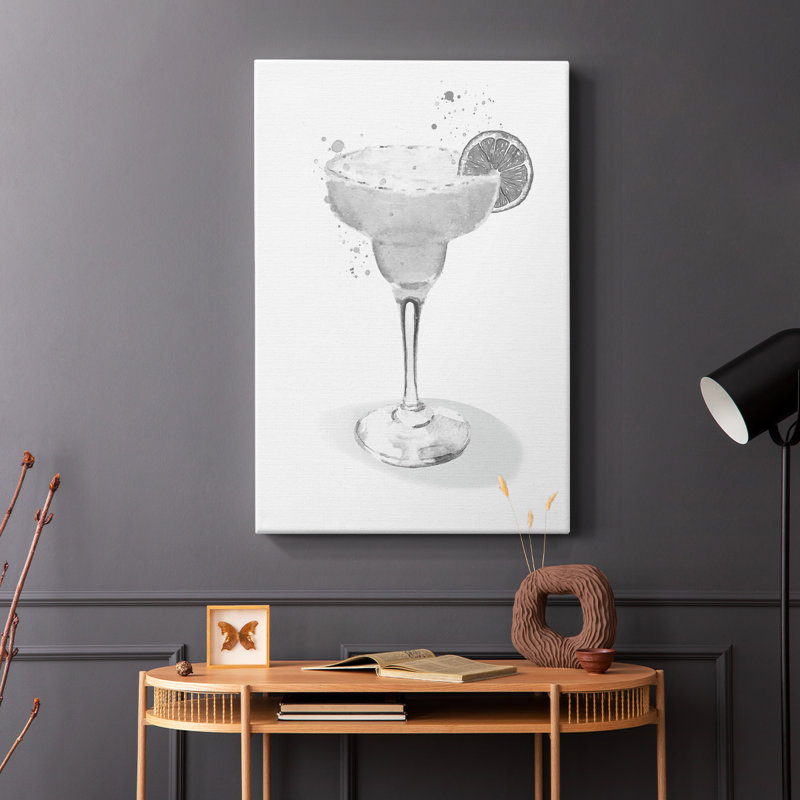 Vêtue d'une margarita blanche - Cavas enveloppés de galerie, H 36 po x l 24 po