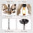 Farmhouse 1-Light Wood Chandelier With Adjustable Chain, Cottage Kitchen Island Pendant Lights, Rustic Hanging Light-1583615565