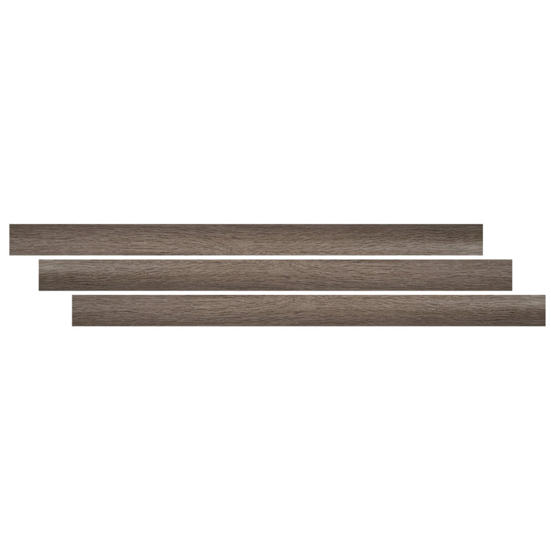 Washed Elm Waterproof Vinyl Stair Nose Molding, 94 in.