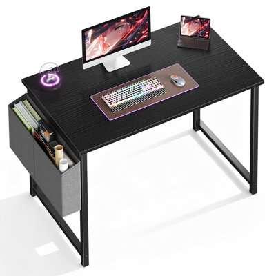 40" Computer Desk with Metal Frame, Waterproof Surface & Storage Bag – Ideal for Office Use