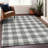 Premium Machine Washable Prisco Gray Rug-785791091