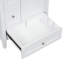 Meuble-lavabo de 24 po avec rangement, tablette réglable, panneau de fibres à densité moyenne et bois d'hévéa, cloisons amovibles, finition blanc brillant-752101046
