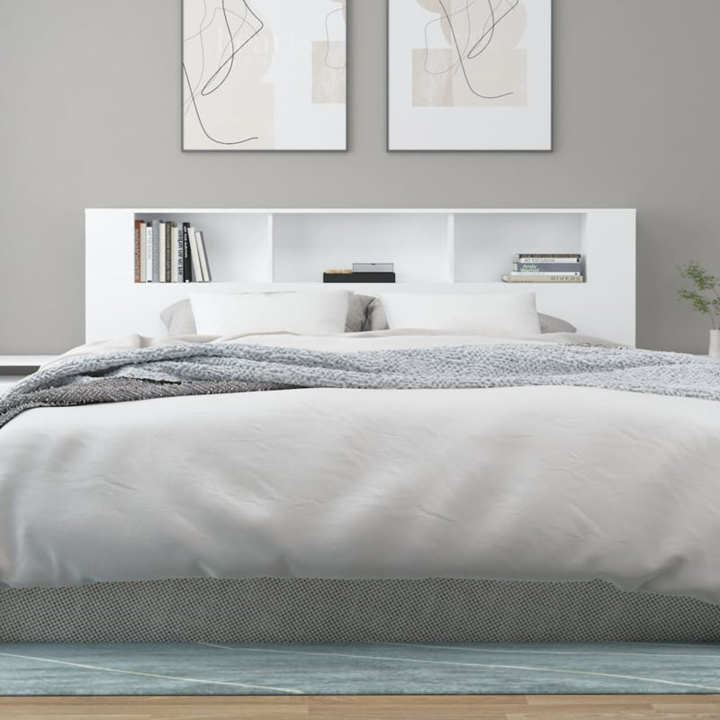 Headboard, 105cm H x 200cm W x 19cm D, White