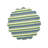 Kutz Fenwick Isle Green Coastal Sea Life Cotton Quilted Round Reversible Cotton Placemat