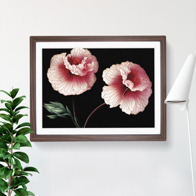 Sparkling Carnation Flowers - Framed Print