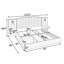 Aurelius 81" W x 81" D x 12" H Button-Tufted Velvet King Upholstered Platform Bed with Integrated Nightstand and Lamps