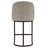 Barrelback Stool with Linen Seat and Metal Base-1246237450-1246237444