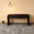 Curved Console Table With Storage, Wooden Entryway Table With 2 Drawers, Farmhouse Rustic Console Tables For Entryway, Hallway, Living Room, Distressed Black-843345985