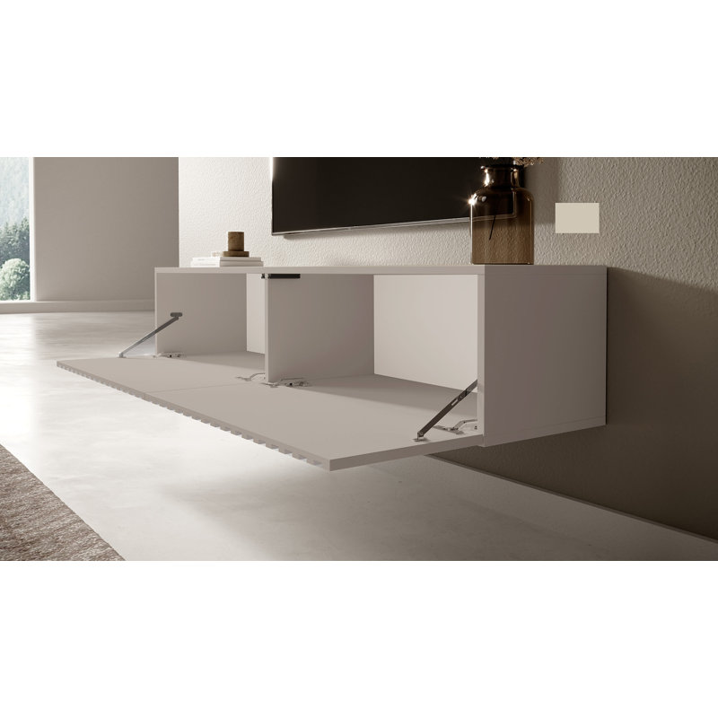 Mercola Unfinished Floating TV Stand for TVs up to 60", Grey