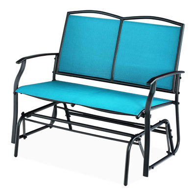Steel Bench Loveseat Rocker by Red Barrel Studio