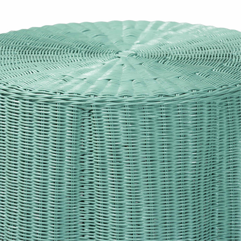 Console Scallop Natural Rattan