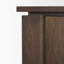 Buffet en bois brun foncé à 2 portes avec 3 tiroirs Vessela