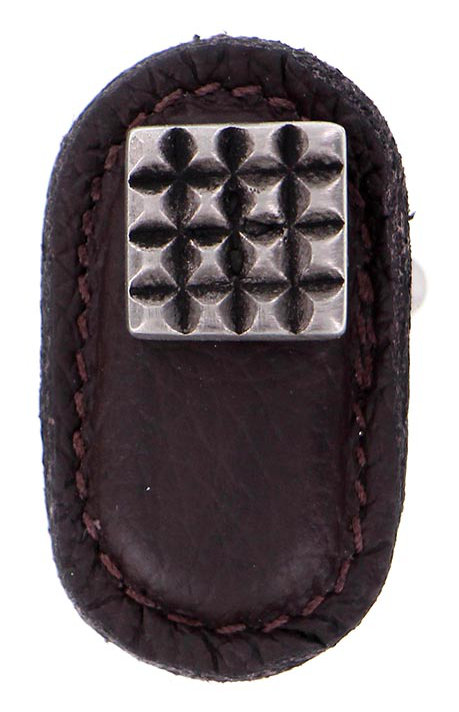 Tiziano Novelty Knob, Brown, Antique Nickel