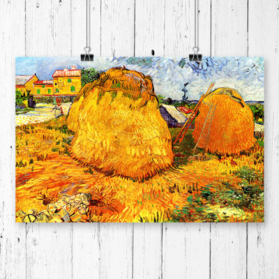 Vincent Van Gogh Haystacks - Frameless Print
