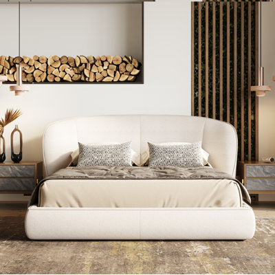 Lit plateforme tapissier Peppadew