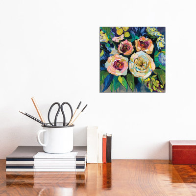 Peony Garden by Jeanette Vertentes - Wrapped Canvas Gallery-Wrapped Canvas Giclée