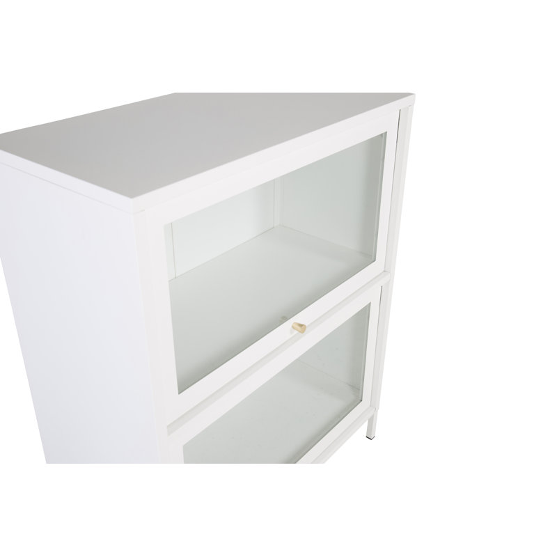 Isiah 80cm Wide Solid Wood File Cabinet, White