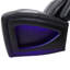 Ensemble de canapé inclinable 3 pièces Intelligent Ultimate Comfort rencontre Smart Living | Cuir semi-PU noir respirant