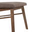 Chaise d'appoint rembourrée brun caillou Bryant