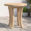 Cambria Outdoor Round Teak Side Table