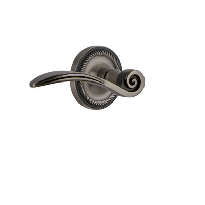 Nostalgic Warehouse Rope Rosette Passage (Hall & Closet) with Swan Lever