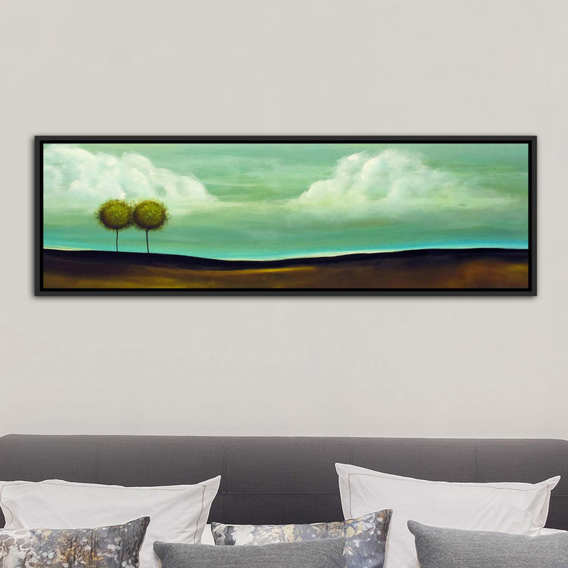 «Happily Ever After» par Jordi Gomez - reproduction d'art, H 20 po x l 60 po x P 1,5 po, Toile avec cadre noir