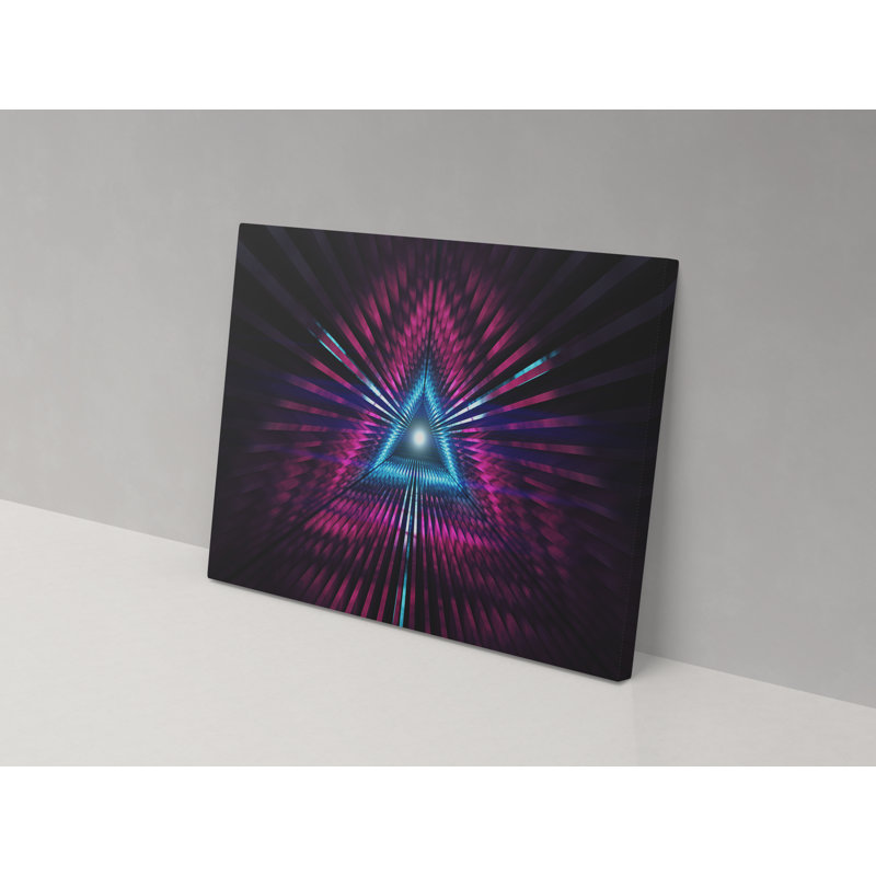 Triangle Tunnel - Wrapped Canvas Painting, 52cm H x 82cm W