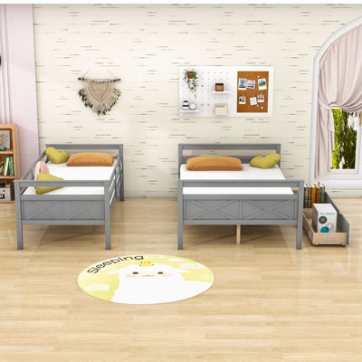 Byron Twin Over Full 2 Drawer Wooden Bunk Bed