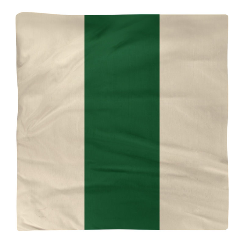 Milwaukee Striped Square Napkin, 22" W x 22" L, Cream City Cream/Good Land Green/Cream City Cream, Polyester