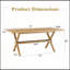 Table de salle à manger moderne et minimaliste en MDF avec support en X pour 6 à 8 personnes et utilisation polyvalente dans divers espaces-275664552