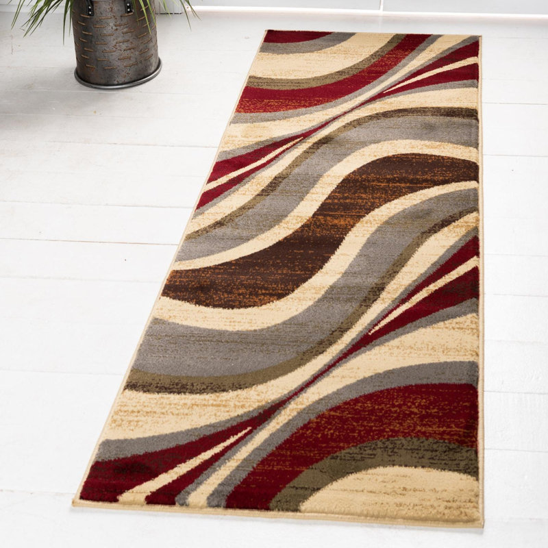 Ivetta Performance Abstract Indoor Rug, Runner 2' x 4'1"