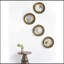 Miroir mural rond de 16 po avec cadre en métal doré, miroir d'appoint Mid-Century moderne pour le salon