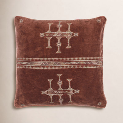 Veola Cotton Velvet Throw Pillow