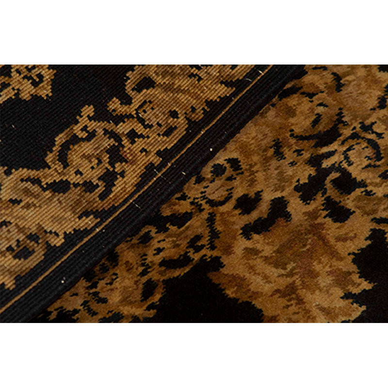 Hand-Knotted High-Quality Black Area Rug