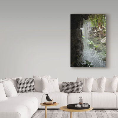 « cascade », reproduction de photo sur toile tendue