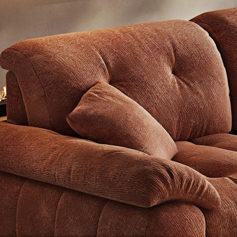 Adjustable High-back Straight-row Fabric Sofa