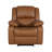 Arland Contemprary Faux Leather Pillow Back Recliner-1803024052