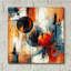 «Circles Abstract 6» par Rey Klimt, art mural en verre acrylique-46831026