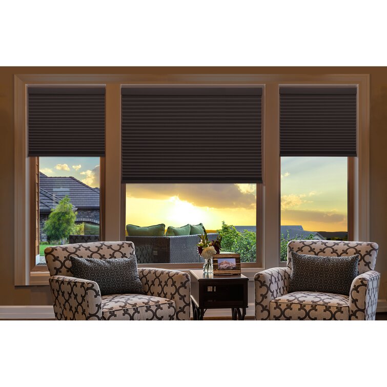 Linen Avenue Custom Blackout Platinum Cellular Shade | Wayfair