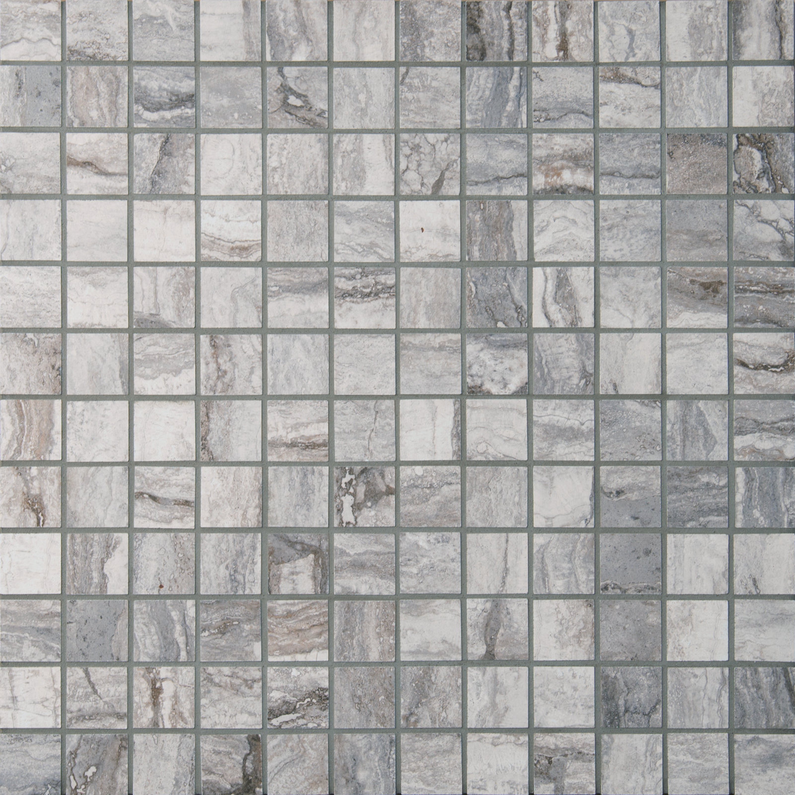 Beraldi 12" x 12" Porcelain Mosaic Tile, Basalt