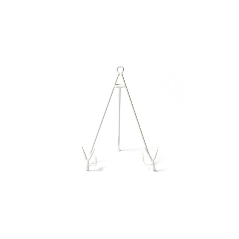 Grand support pour grandes assiettes blanches, H 10,25 po x l 7 po x P 8 po, Blanc