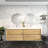 71.5'' Double Bathroom Vanity with Acrylic Top-70056021