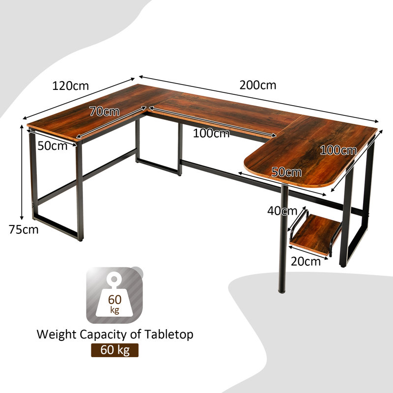 Kuse Modular U-Shaped Iron Executive Desk
