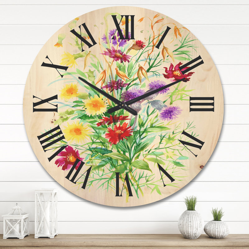 Horloge murale en bois, Grand
