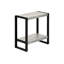 Table d'appoint, table d'appoint, table de bout, table de chevet, lampe, salon, métal stratifié, industriel-589033051