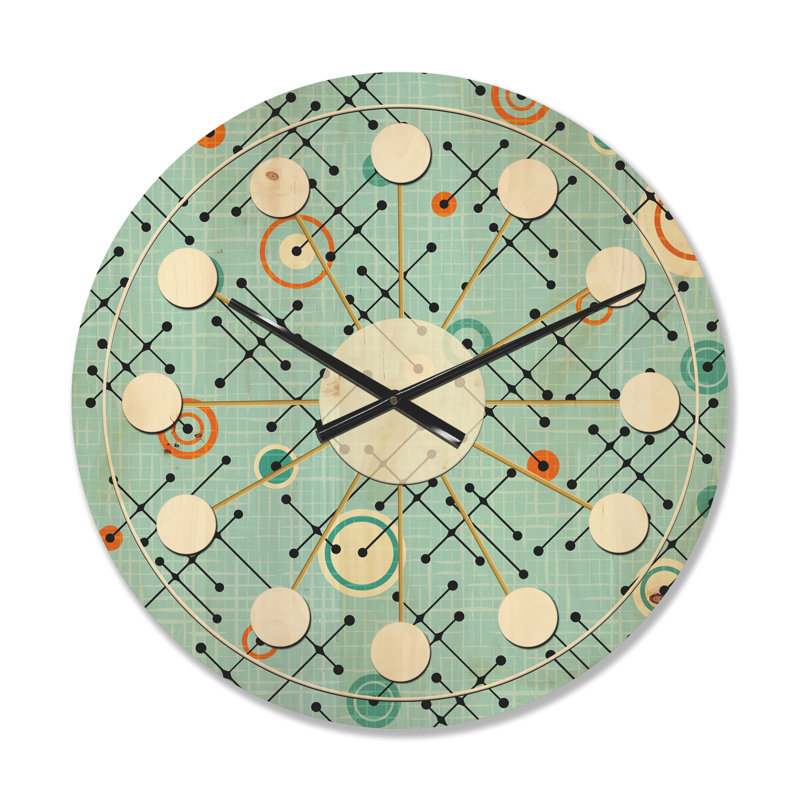 Horloge murale abstraite, Moyen