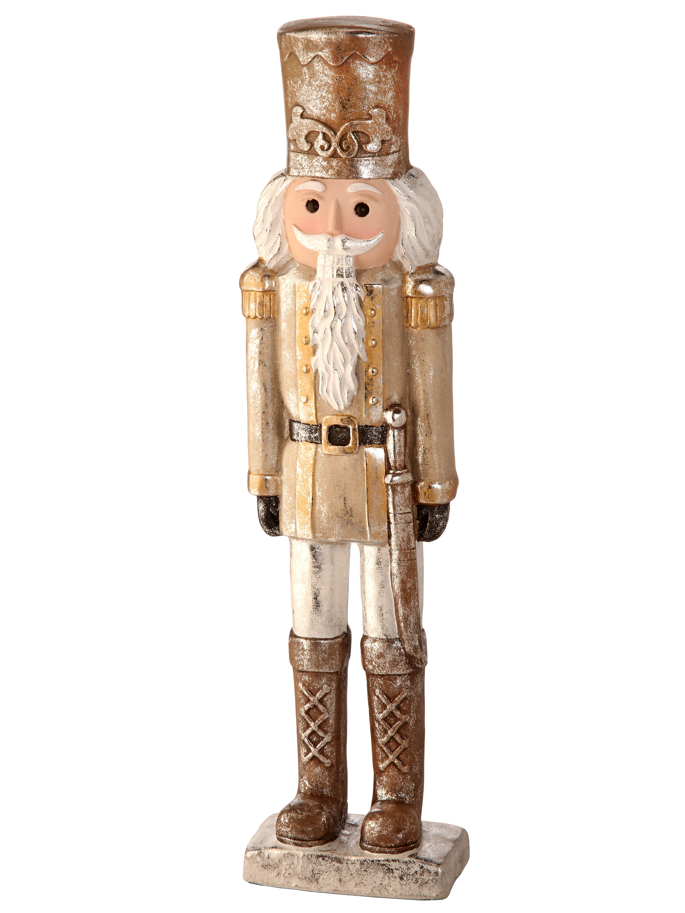 Hi-Line Gift Ltd. Wooden Finish Small Nutcracker Statue