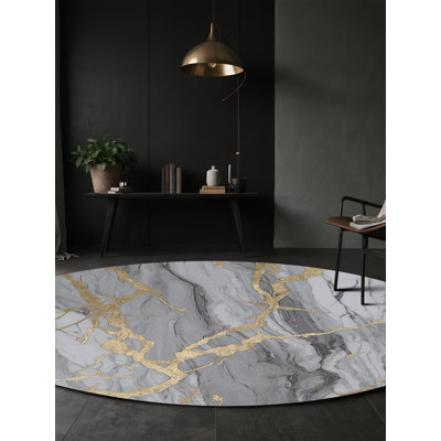Tapis gris lavable à la machine