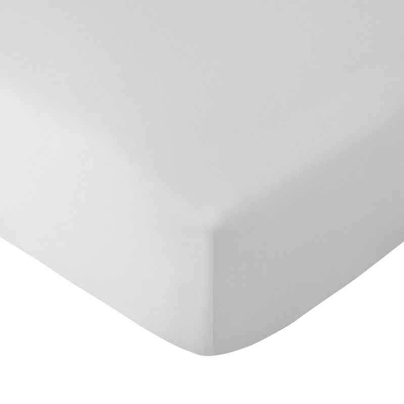 So Soft Easy Iron Fitted Sheet, White, Double